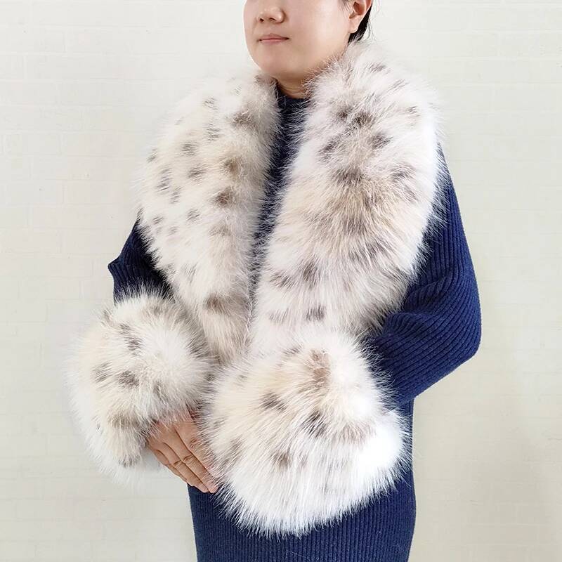 Winter Clothing Pk - 큰 사이즈 여성용 인조 여우털 스카프