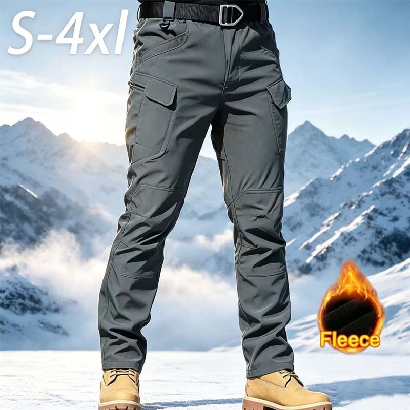 Winter Clothing Hiking - 남성용 겨울 플리스 카고 팬츠 캐주얼